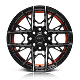RINES BX7 FW0 13 4X100/ ET 35/ CB 73.1/ BLACK POLISH FACE