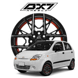 RINES BX7 FW0 13 4X100/ ET 35/ CB 73.1/ BLACK POLISH FACE
