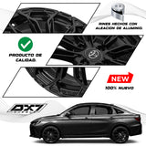RIN BX7 WHEELS 15X6 4/100 ET: 20 CB: 73.1 NEGRO/BLACK