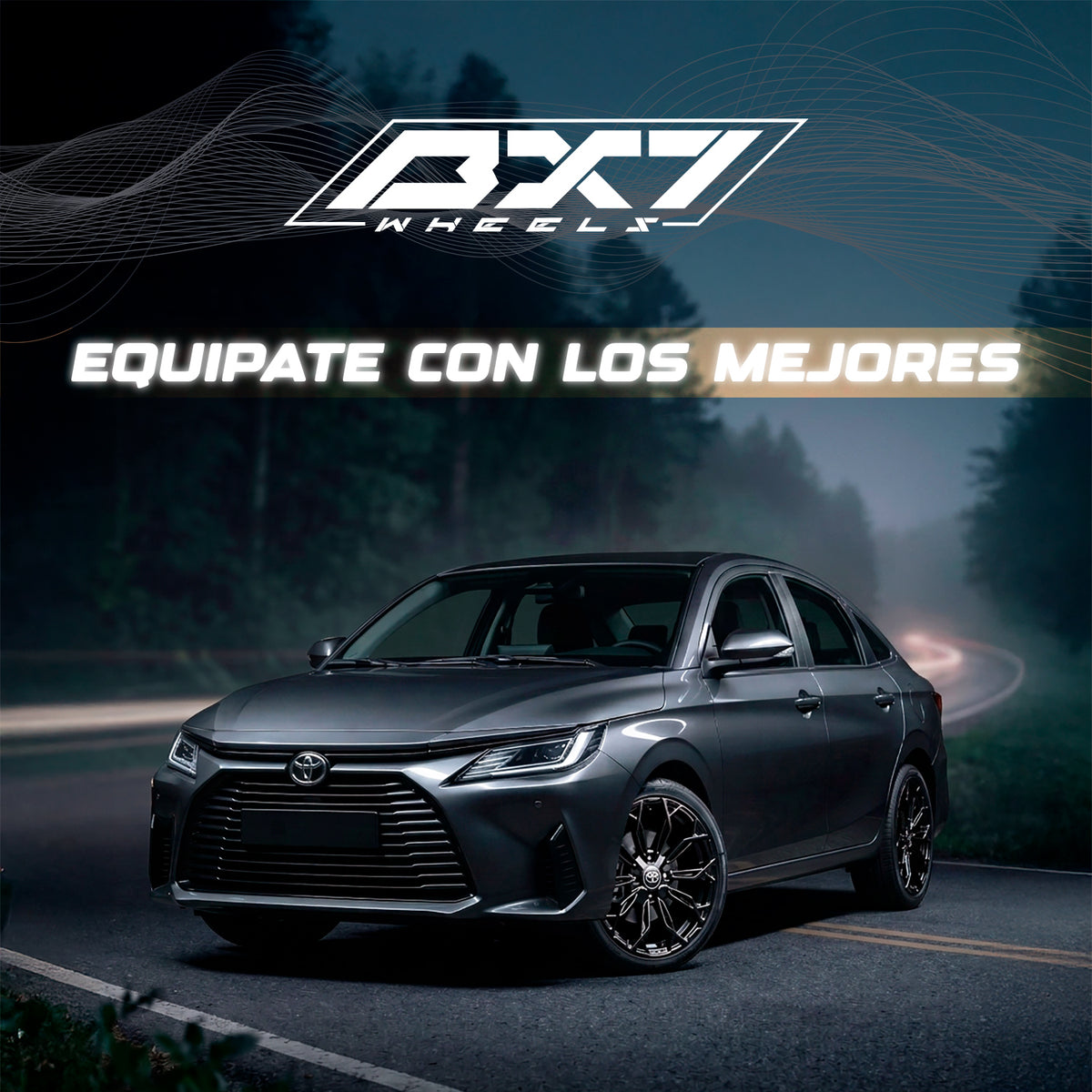 RIN BX7 WHEELS 15X6 4/100 ET: 20 CB: 73.1 NEGRO/BLACK