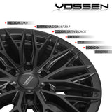 RIN VOSSEN 17X9 - 6X139.7 - ET0 -SUPER DEEP - 106.1 - SATIN BLACK