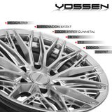 RIN VOSSEN 17X9 - 6X139.7 - ET0 - SUPER DEEP - 106.1 - HYPER GUNMETAL