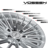 RIN VOSSEN 17X9 6/139.7 ET0 SUPER DEEP 106.1 SILVER POLISHED
