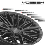 RIN VOSSEN 17X9 6/135  ET0 SUPER DEEP 87.1 SATIN BLAK