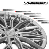 RIN VOSSEN 20X9.5 6/139.7 ET15 106.1 HYPER GUNMETAL