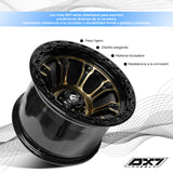 RIN BX7 WHEELS 15X10 5/114.3 ET44 CB73.1