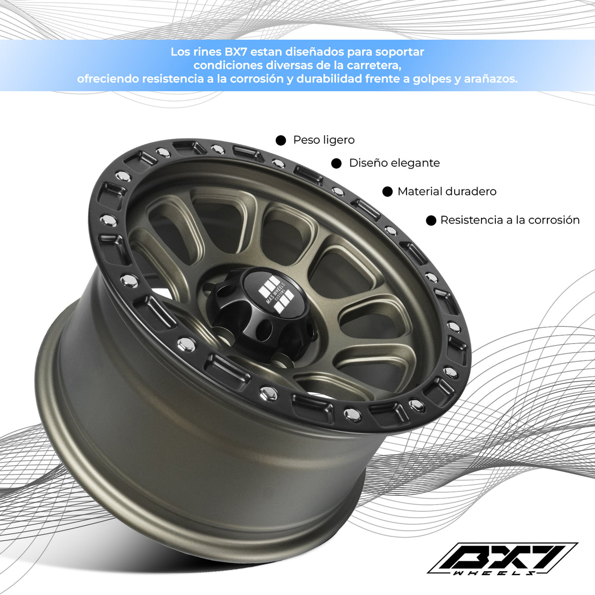 RIN BX7 WHEELS 15X8 5/114.3 ET0 CB83.1