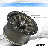 RIN BX7 WHEELS 15X8 5/114.3 ET0 CB83.1