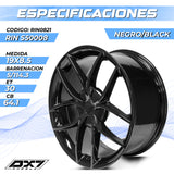 RIN BX7 WHEELS 19X8.5 5/114.3 ET0 CB64.1