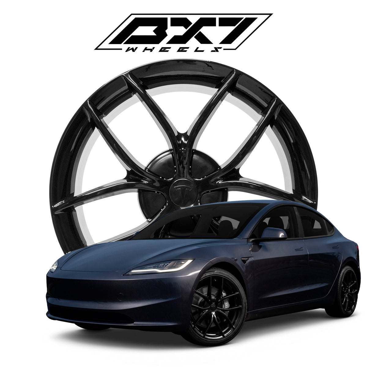 RIN BX7 WHEELS 19X8.5 5/114.3 ET0 CB64.1