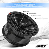 RIN BX7 WHEELS 17X8.5 6/139.7 ET0 CB106.1