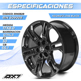 RIN BX7 WHEELS 17X8 6/114.3 ET30 CB66.1