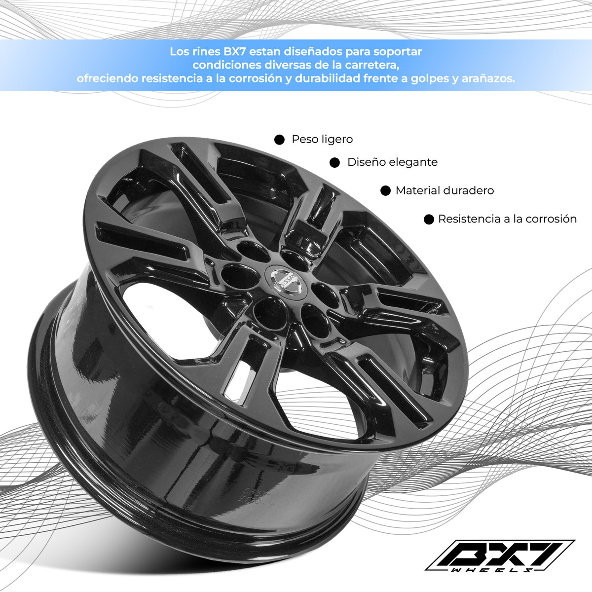 RIN BX7 WHEELS 17X8 6/114.3 ET30 CB66.1