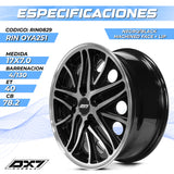 RIN BX7 WHEELS 17X7 4/130 ET40 CB78.2