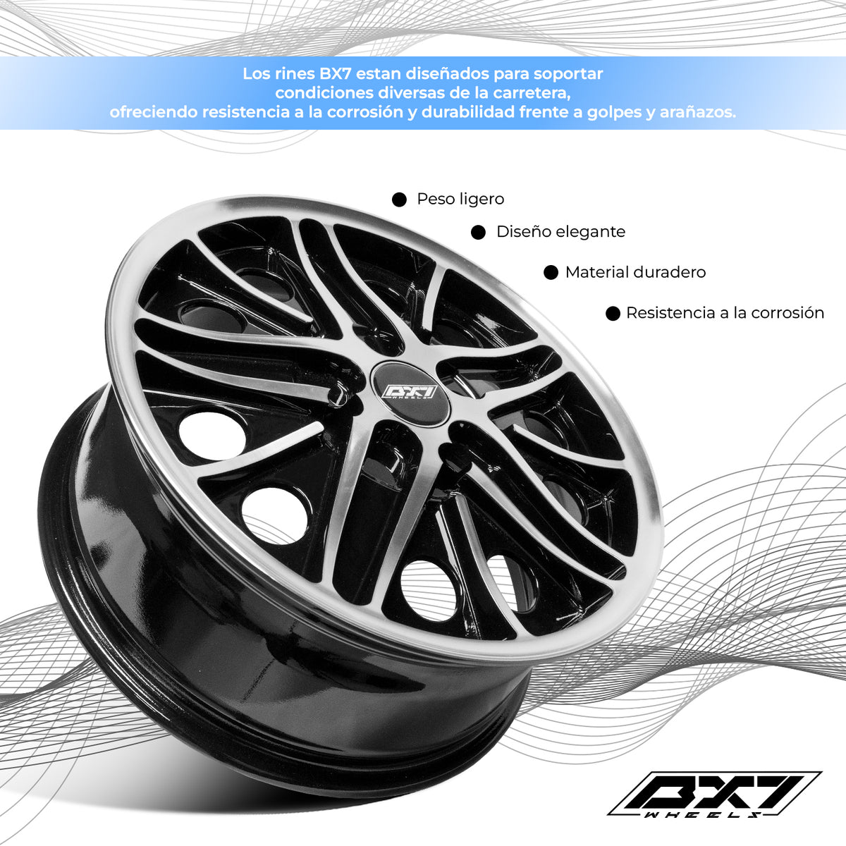 RIN BX7 WHEELS 17X7 4/130 ET40 CB78.2