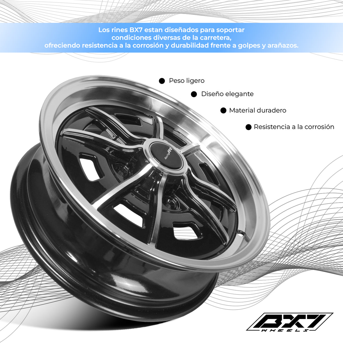 RIN BX7 WHEELS 15X5 4/130 ET25 CB80.9