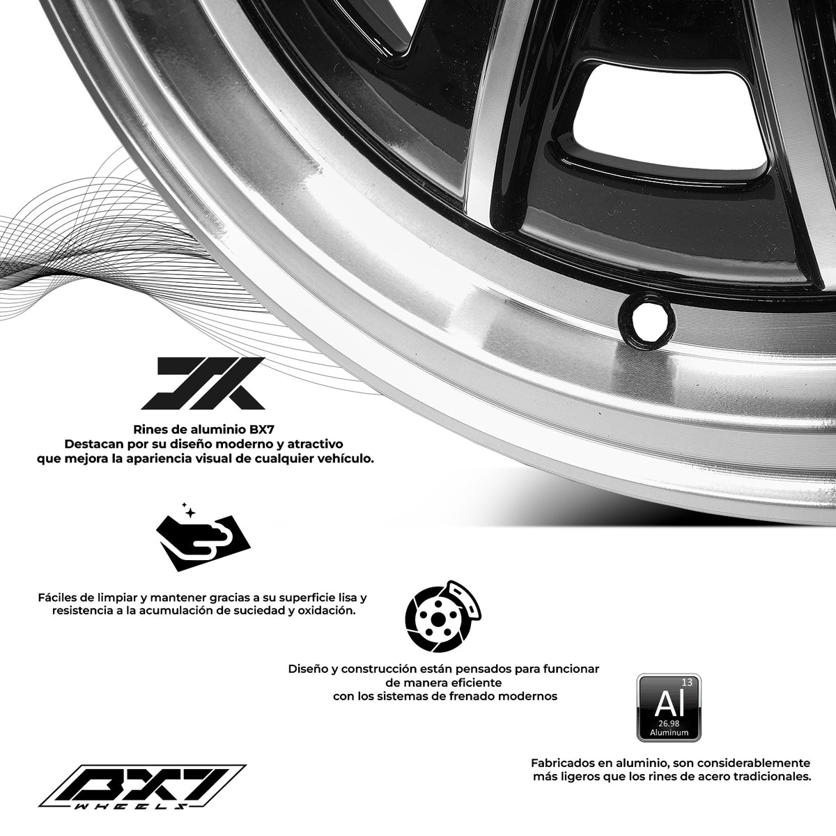 RIN BX7 WHEELS 15X5 4/130 ET25 CB80.9