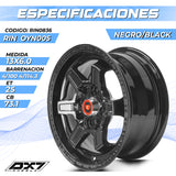 RIN BX7 WHEELS 13X6 4/100 4/114.3 ET25 CB73.1