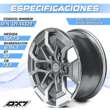 RIN BX7 WHEELS 16X7.5 6/114.3 ET30 CB73.1