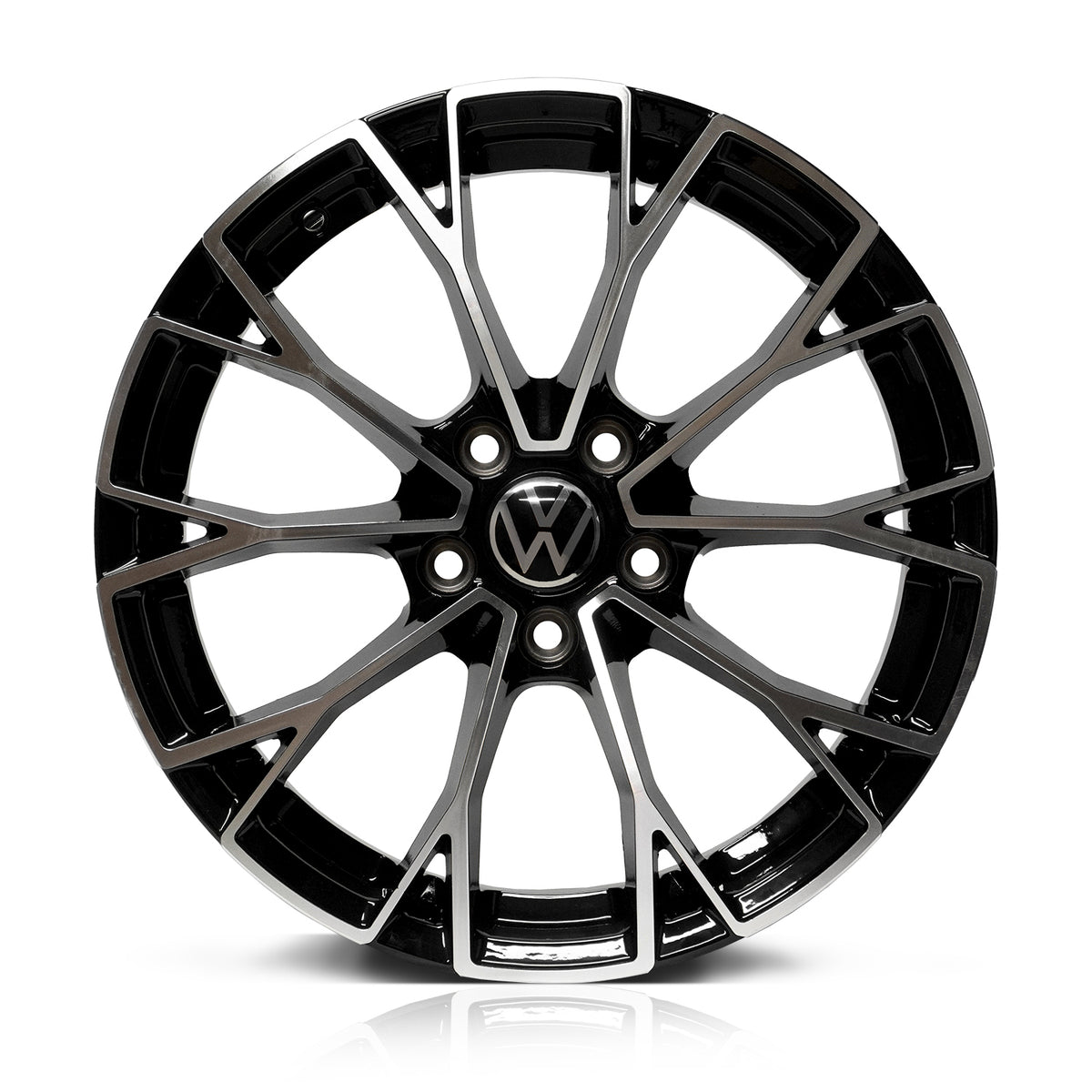 RIN BX7 WHEELS 17X7.5 5/112 ET: 38 CB: 57.1 NEGRO/BLACK MACHINED FACE