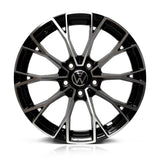 RIN BX7 WHEELS 17X7.5 5/112 ET: 38 CB: 57.1 NEGRO/BLACK MACHINED FACE