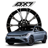 RIN BX7 WHEELS 17X7.5 5/112 ET: 38 CB: 57.1 NEGRO/BLACK MACHINED FACE
