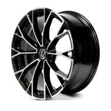 RIN BX7 WHEELS 19X8 5/112 ET: 38 CB: 57.1 Negro-Black Machine Face