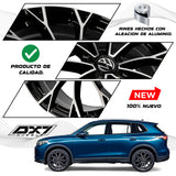 RIN BX7 WHEELS 19X8 5/112 ET: 38 CB: 57.1 Negro-Black Machine Face