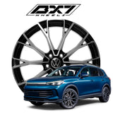 RIN BX7 WHEELS 19X8 5/112 ET: 38 CB: 57.1 Negro-Black Machine Face