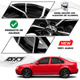 RIN BX7 WHEELS 17X7.5 5/100 ET: 35 CB: 57.1 NEGRO/BLACK MACHINED FACE