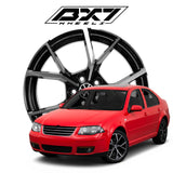 RIN BX7 WHEELS 17X7.5 5/100 ET: 35 CB: 57.1 NEGRO/BLACK MACHINED FACE