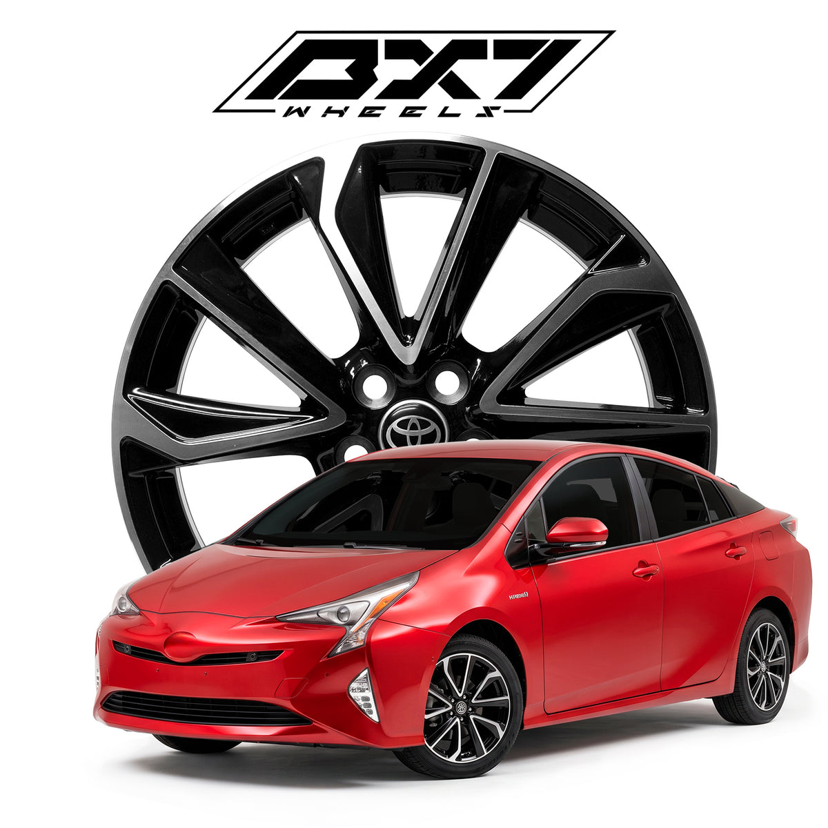 RIN BX7 WHEELS 17X7.5 5/100 ET: 40 CB: 54.1 NEGRO/BLACK MACHINED FACE