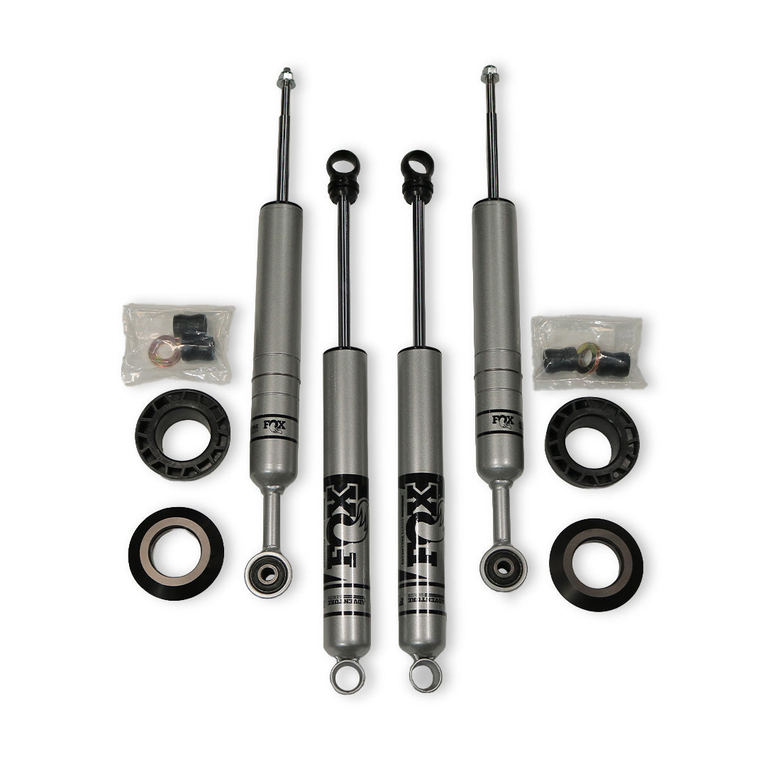 Kit de elevacion Suspension FOX ADVENTURE 1-3" De elevacion Para Toyota Hilux 2020 al 2026