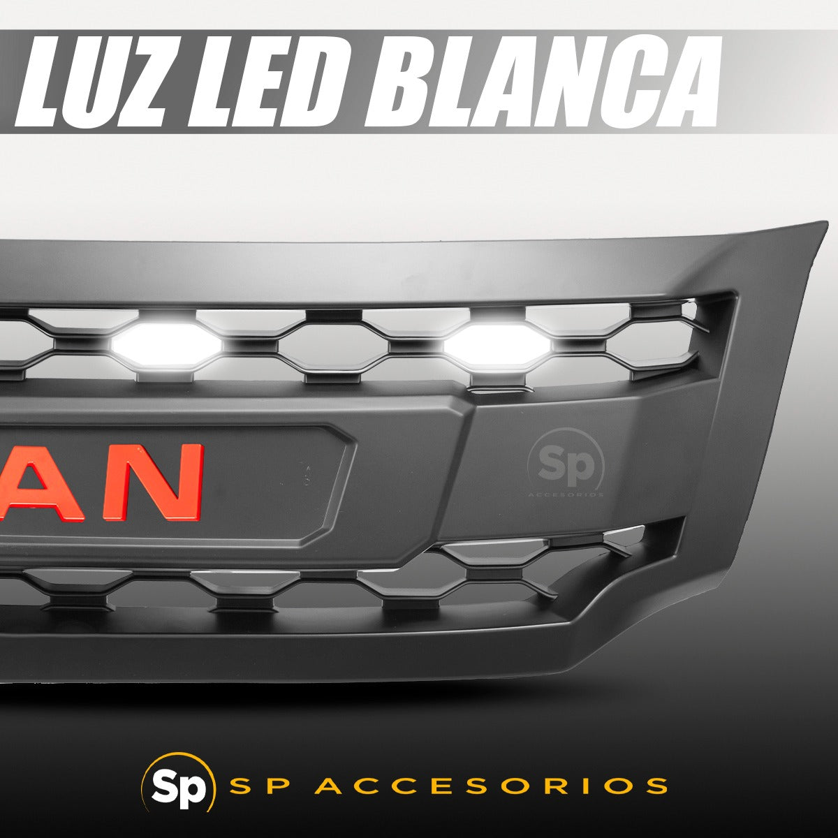 PARRILLA LED PARA NISSAN NP300 FRONTIER 2016 A 2023 OFF ROAD