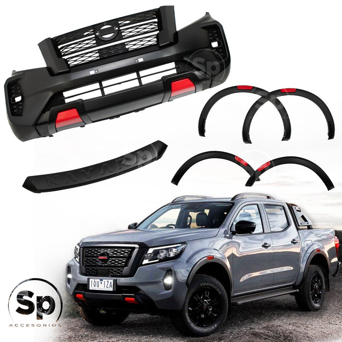 BODY KIT PARA NISSAN NP300 FRONTIER 2016-2020 CONVERSION A NP300 FRONTIER 2021 Pro4x
