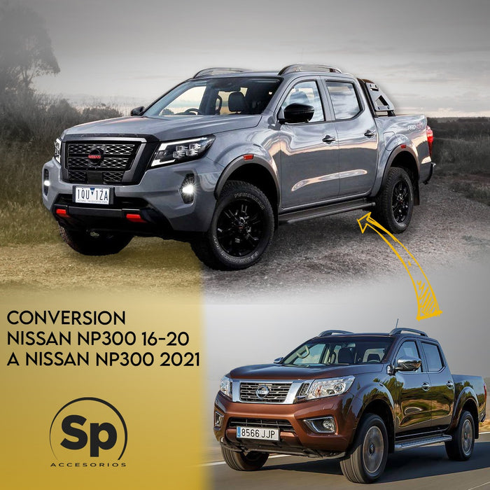 BODY KIT PARA NISSAN NP300 FRONTIER 2016-2020 CONVERSION A NP300 FRONTIER 2021 Pro4x