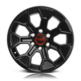 RIN BX7 18X8.0 6X139.7 ET 15 CB 106.1 MATTE BLACK (FW666) Toyota Tundra Trd Pro Tacoma Hilux Fj 6/139