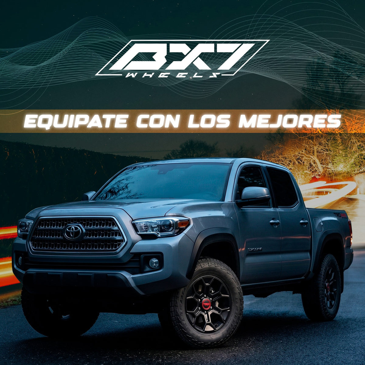 RIN BX7 18X8.0 6X139.7 ET 15 CB 106.1 MATTE BLACK (FW666) Toyota Tundra Trd Pro Tacoma Hilux Fj 6/139