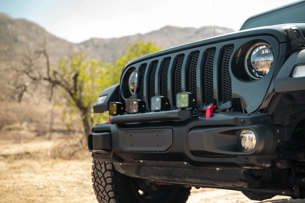 Soporte Barra Bracket De Luces Barra Led DV8 Off Road Mopar Para Defensa delantera Para Jeep Wrangler JL 2018-2026