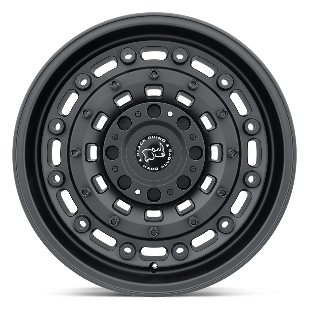 RINES BLACK RHINO ARSENAL 17X9.5 6X135/139.7 ET -18 CB 106.1 TEXTURED MATTE BLACK