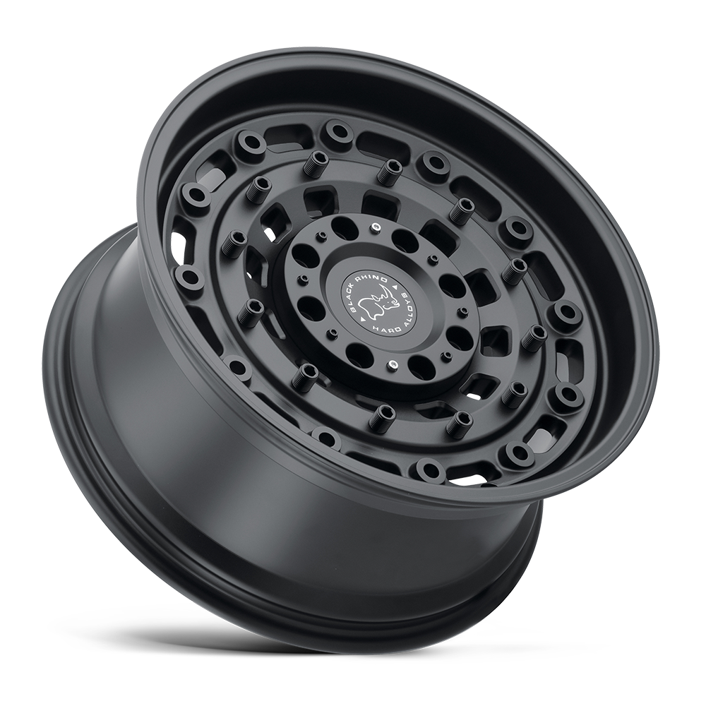 RINES BLACK RHINO ARSENAL 17X9.5 6X135/139.7 ET -18 CB 106.1 TEXTURED MATTE BLACK