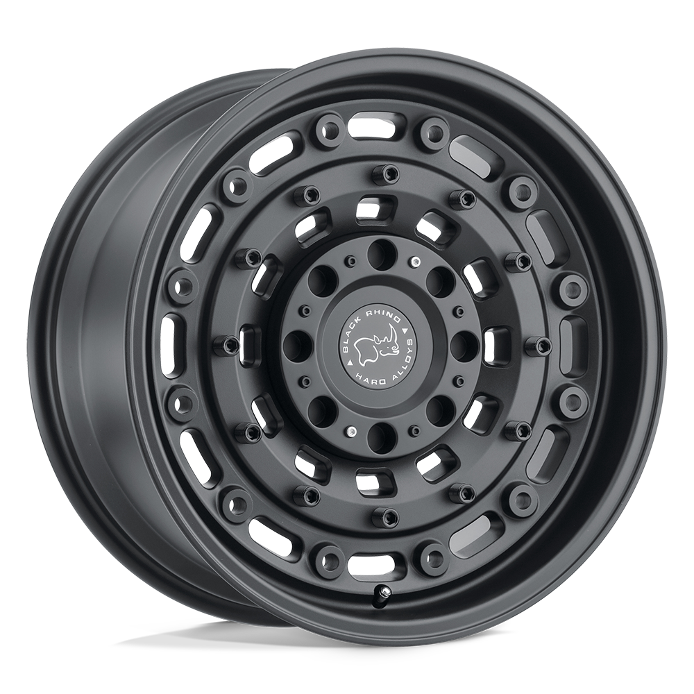 RINES BLACK RHINO ARSENAL 17X9.5 6X135/139.7 ET -18 CB 106.1 TEXTURED MATTE BLACK