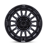 RIN BLACK RHINO RIVAL MATTE GUNMETAL W-MATTE BLACK LIP/ APLICACIÓN PARA TACOMA, RANGER, L200, HILUX Y SIERRA