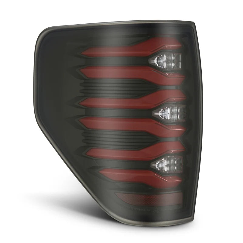 PAR DE LUCES TRASERAS LED ALPHAREX LUXX SERIES BLACK/RED PARA FORD F150 2009/2014