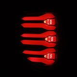 PAR DE LUCES TRASERAS LED ALPHAREX LUXX SERIES BLACK/RED PARA FORD F150 2009/2014
