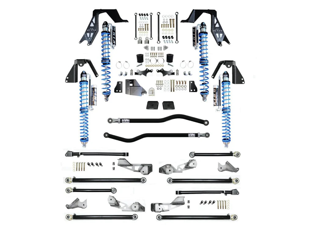 KIT DE SUSPENSION EVO MFG PARA JEEP WRANGLER JLU 4 PUERTAS ELEVACION KING 2.5"