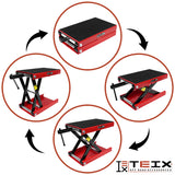 ELEVADOR DE MOTOCICLETA MESA DE ELEVACIÓN GATO DE TIJERA UNIVERSAL