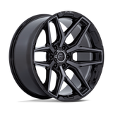 RINES FUEL FC854-FLUX 18X9.0 6X135 ET 1 GLOSS BLACK BRUSHED FACE GRAY DDDT CB 87.1