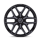 RINES FUEL FC854-FLUX 18X9.0 6X135 ET 1 GLOSS BLACK BRUSHED FACE GRAY DDDT CB 87.1