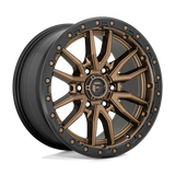 RINES FUEL D681-REBEL 17X9.0 6X139.7 ET -12 MATTE BRONZE W/MATTE BLACK RING CB 106.1